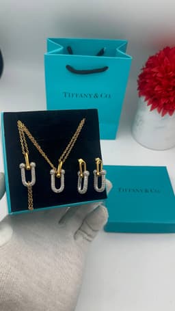Parure Tiffany Avec Boite + Sac 2